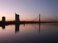 Vanšu tilts vakarā. Foto: Rūta Erenfrīde
