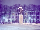Памятник П.Стучке на площаде Пилс в 1984 году<br>Фото: Ģirts Konstants