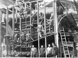 Монтаж парового котла Рижской городской электроцентрали на Андрейсале в начале XX века
