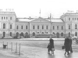 Rīgas centrālā dzelzceļa stacija 1957.gadā<br>Avots: Dzelzceļa vēstures muzejs