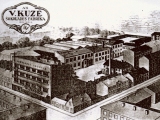 V. Ķuzes saldumu fabrikas reklāmas attēls 1910.g.<br>Avots: A/S Laima