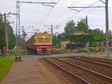 Поезд прибывает на станцию Иманта, 13.09.2010<br>Источник: lv.wikimedia.org, Jānis Vilniņš