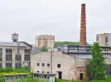 Rīgas porcelāna rūpnīcas korpusi pirms nojaukšanas 2012. gadā<br>Avots: panoramio.com, alexdsr