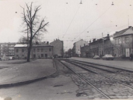 Перекресток улиц Тилта и Аптиекас в 60-е годы 20 века