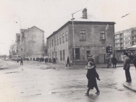 Перекресток улиц Тилта и Саркандаугавас в 60-е годы 20 в
