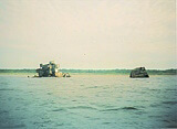 Обломки затонувшего корабля «Lady Kathleen», 1995 год<br>Источник: Facebook, Необычная Рига
