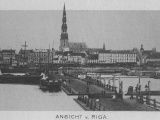 Порт на набережной Даугавы в начале 20 века<br>Источник: commons.wikimedia.org